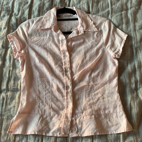 vintage irish linen blouse